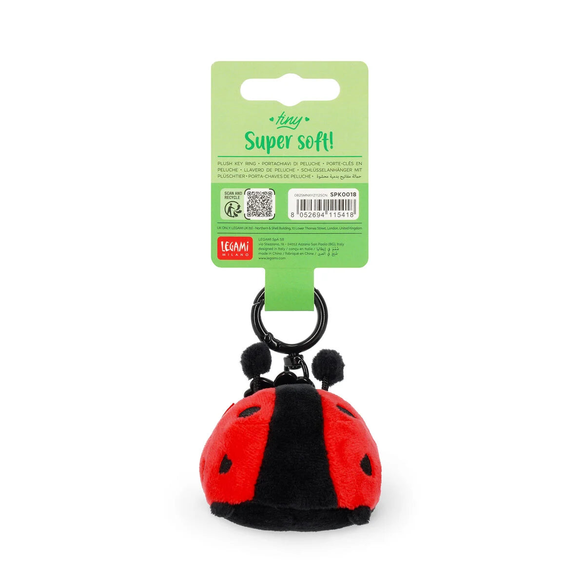 Ladybug Bag Charm / Keyring, Super Soft