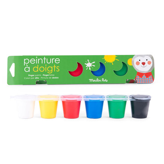Fingerfarben, Set mit 6 Farben