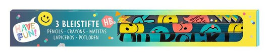 Buntstifte Set, Glücklicher Tag 3er Pack Blau