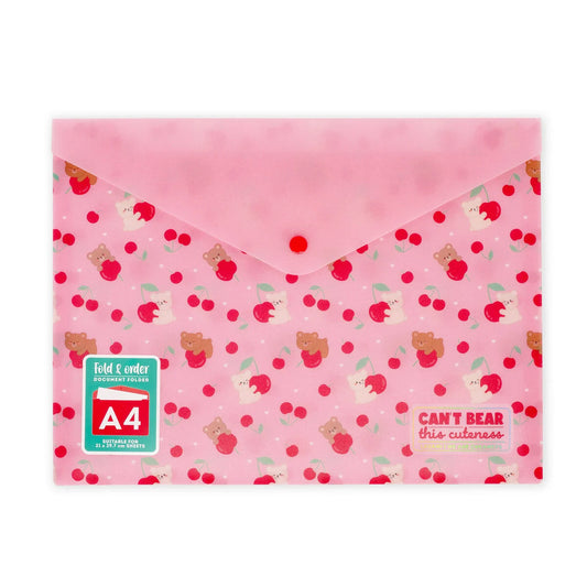 Document Folder, Fold & Order Teddy Bear