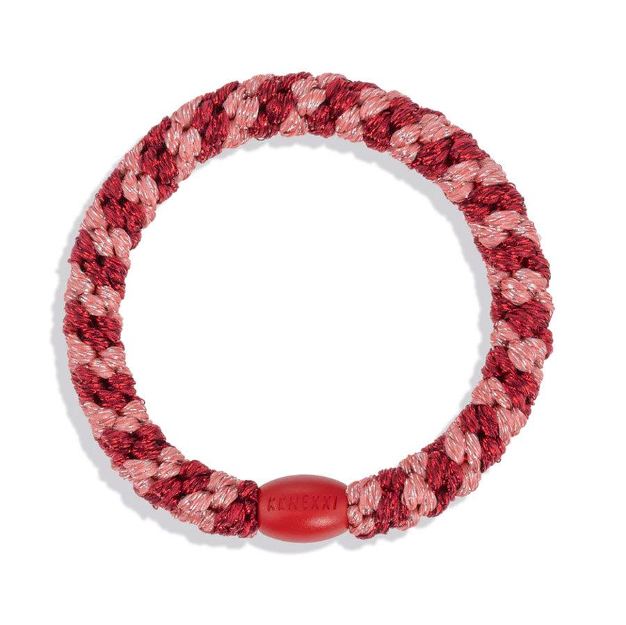 Kknekki Hair Tight ''Coral Bordeaux Glitter Stripe''