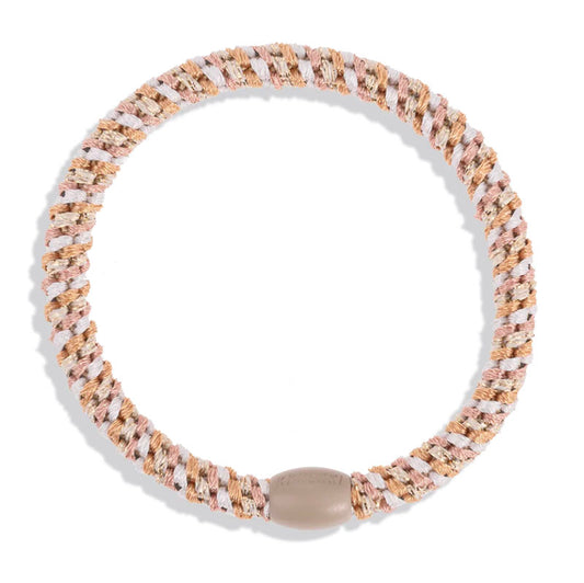 Kknekki Haargummi, Schlank Mix Pink Nude Glitzer