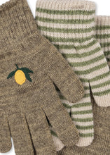 Lade das Bild in den Galerie-Viewer, Filla Gloves &#39;&#39;Lemon Stripe&#39;&#39; Set of 2, Various Sizes
