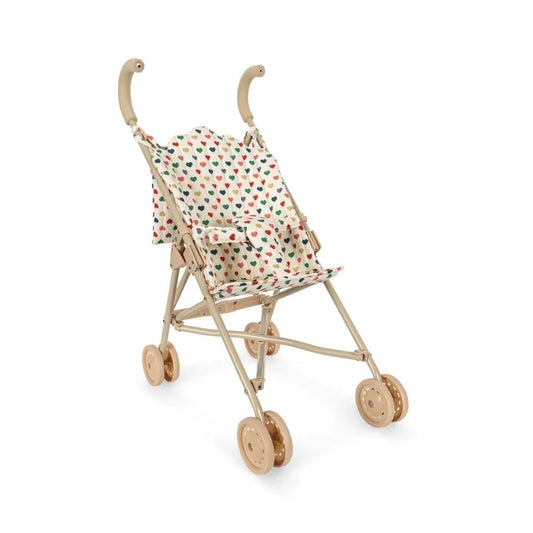 Puppenwagen, farbiges Herz