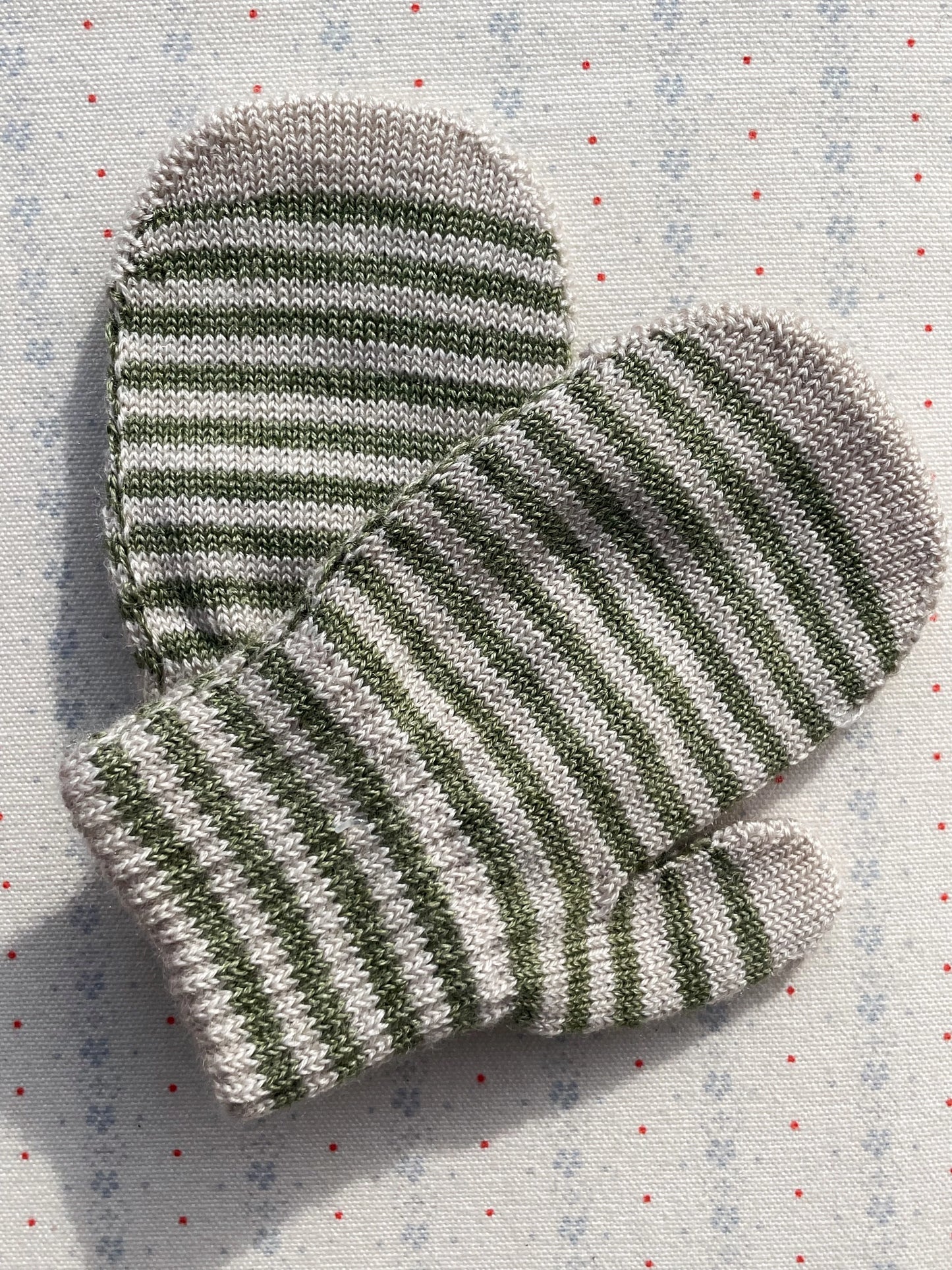 Filla Mittens ''Lemon / Stripe'' Set of 2, One Size