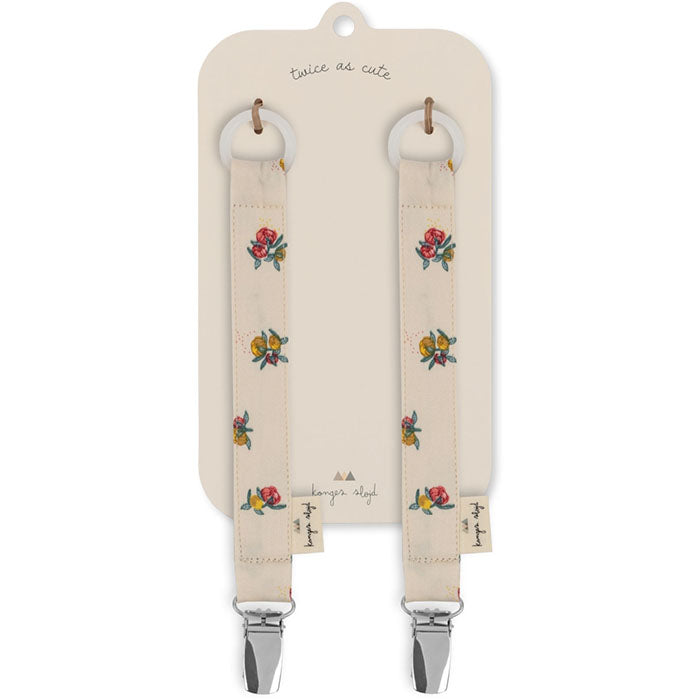 Pacifier Strap  ''Peonia'', 2 Pack
