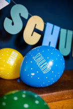 Load image into Gallery viewer, &#39;&#39;Schulkind&#39;&#39; Balloons, Blue, Yellow, Green
