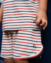 Load image into Gallery viewer, Lin Classic Shorts GOTS &#39;&#39;Tricolore Stripes&#39;&#39;
