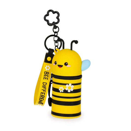 Mini Coin Purse with Keyring, Bee