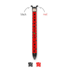 Load image into Gallery viewer, Legami Click &amp; Clack 2 Colour Pens, Ladybug

