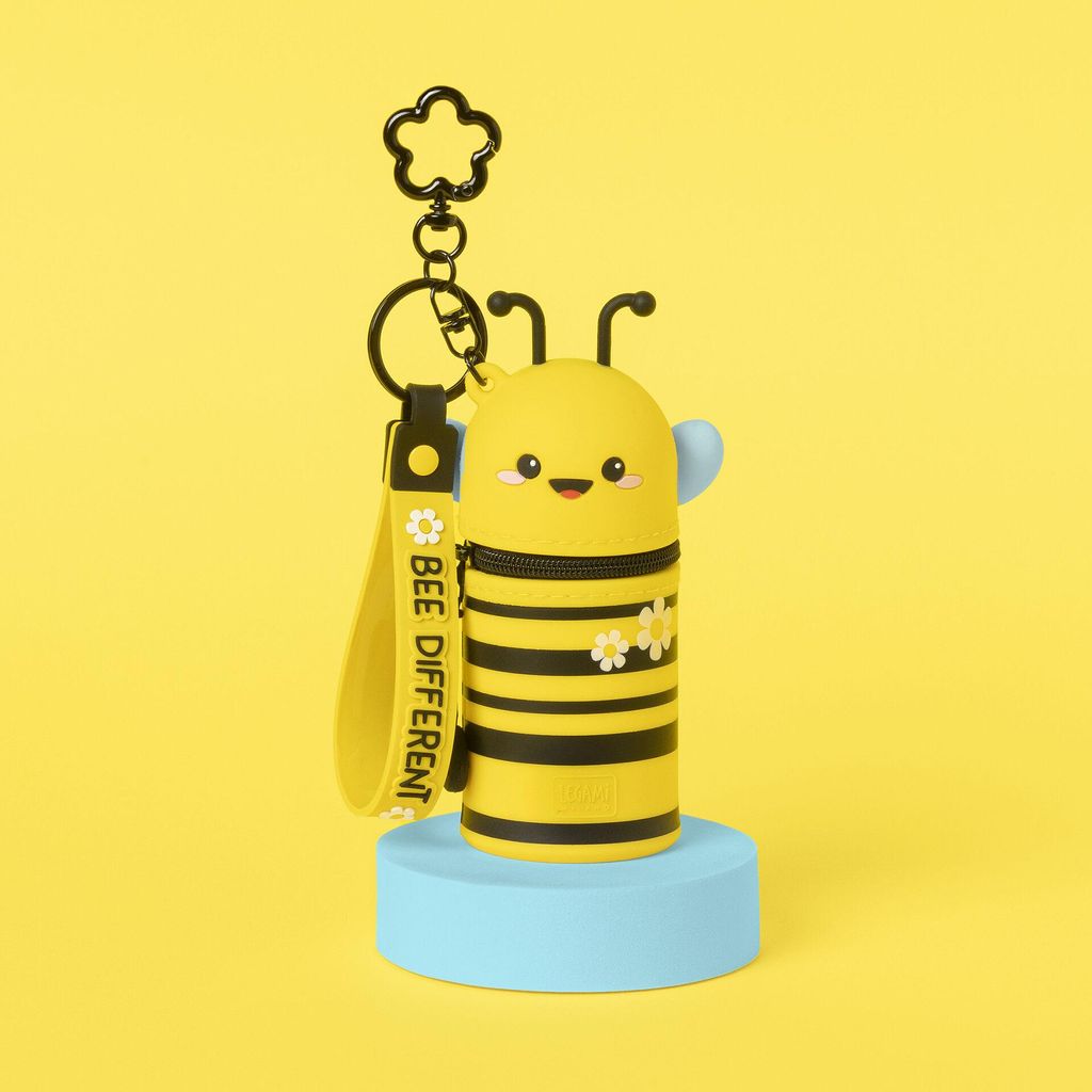 Mini Coin Purse with Keyring, Bee