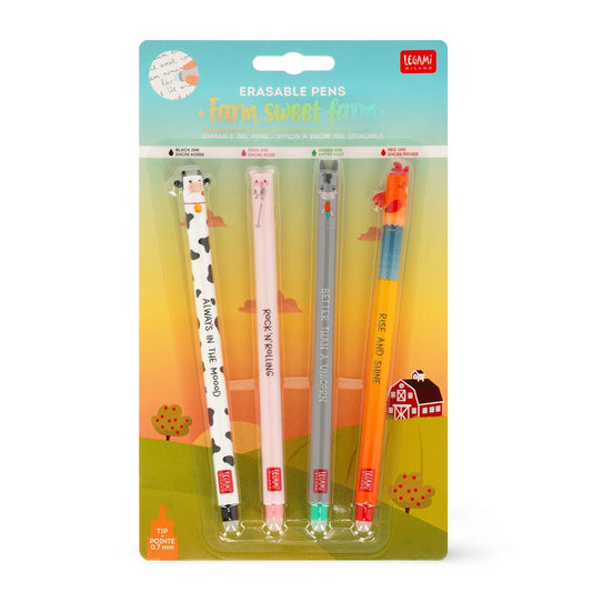Legami Erasable Pen Set, Farm