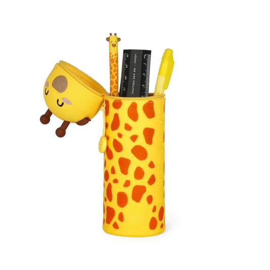2-in-1 Soft Silicone Legami Pencil Case, Giraffe