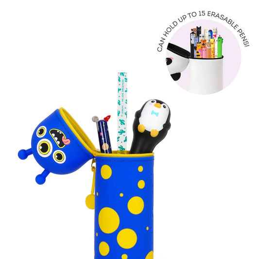 2-in-1 Soft Silicone Pencil Case, Monster