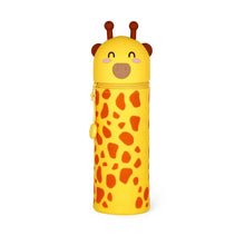 Load image into Gallery viewer, 2-in-1 Soft Silicone Legami Pencil Case, Giraffe

