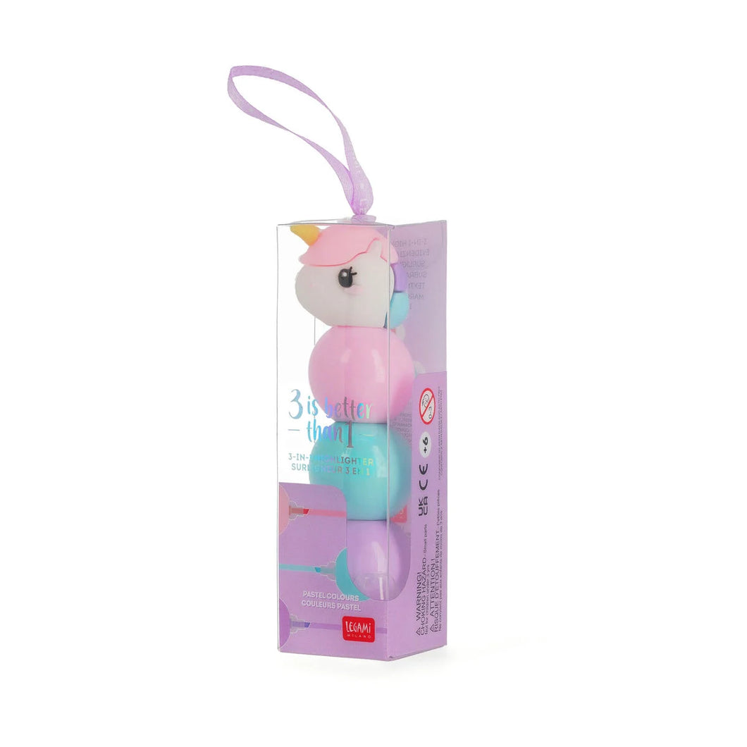 3-in-1 Highlighter, Unicorn
