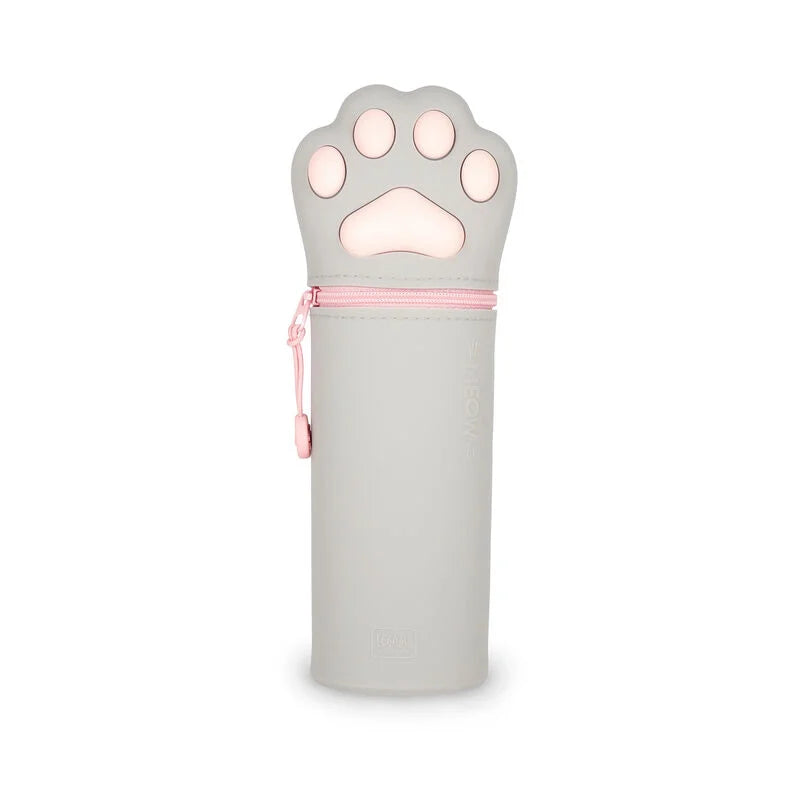 2-in-1 Weiches Silikon Federmäppchen, Kawaii Kitty