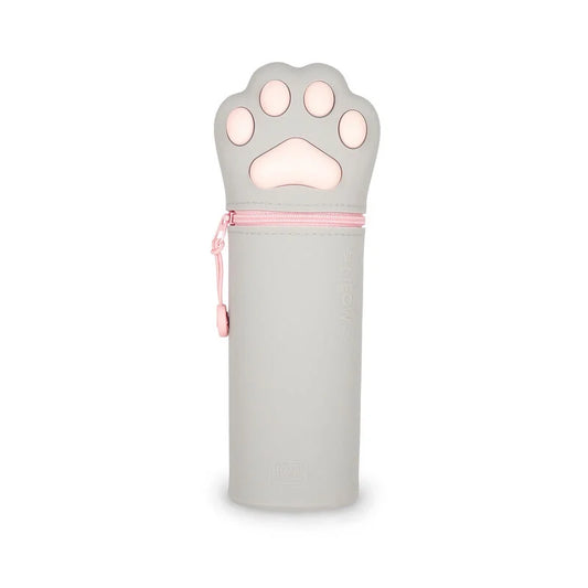 2-in-1 Weiches Silikon Federmäppchen, Kawaii Kitty