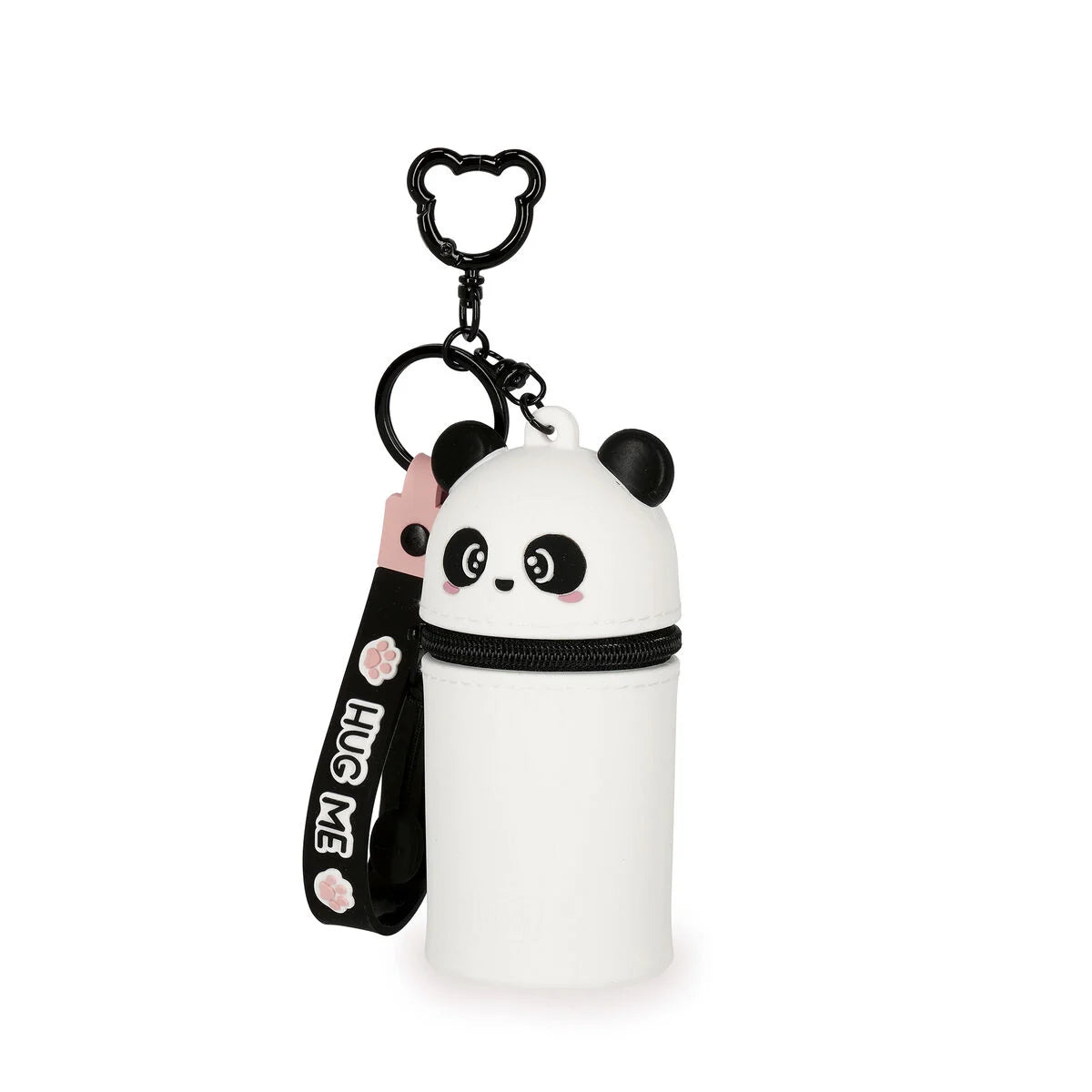 Mini-Münzgeldbörse mit Schlüsselring, Panda