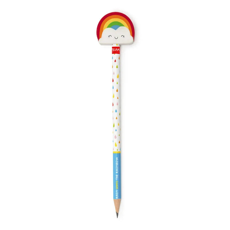 Bleistift mit Radiergummi „Rainbow“