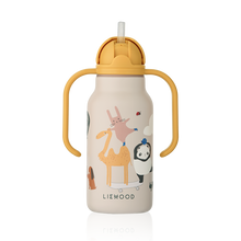 Load image into Gallery viewer, Kimmie Steel Water Bottle &#39;&#39;Around the World&#39;&#39; 250ml
