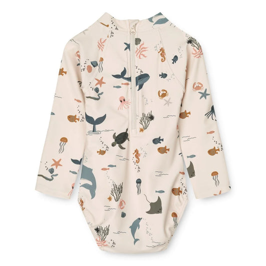 Maxime Baby Long Sleeve Swimsuit ''Sea Creature''