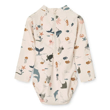 Load image into Gallery viewer, Maxime Baby Long Sleeve Swimsuit &#39;&#39;Sea Creature&#39;&#39;
