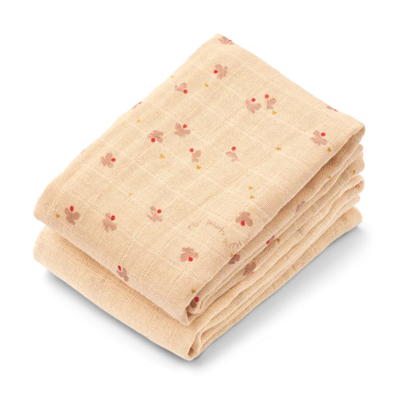 Muslin Cloth 2 Pack, Mini Butterfly / Apple Blossom