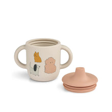 Load image into Gallery viewer, Liewood Neil Sippy Cup &#39;&#39;Cats and Dogs&#39;&#39;
