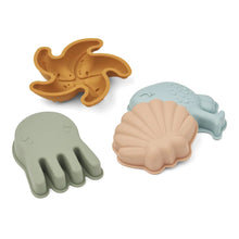 Load image into Gallery viewer, Sand Moulds 4 Pack &#39;&#39;Mermaids / Sandy Mix&#39;&#39;
