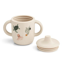 Load image into Gallery viewer, Liewood Neil Sippy Cup &#39;&#39;Sea Creature / Sandy Mix&#39;&#39;
