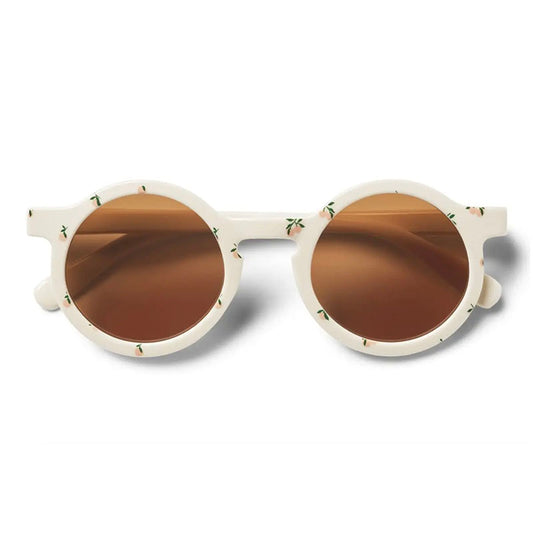 Baby- und Kindersonnenbrille, rund, Pfirsich / Muschel