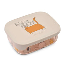 Load image into Gallery viewer, Liewood Arthur Tritan Lunch Box &#39;&#39;Cats and Dogs&#39;&#39;
