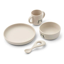 Load image into Gallery viewer, Liewood Vivi Silicone Tableware Set, Panda

