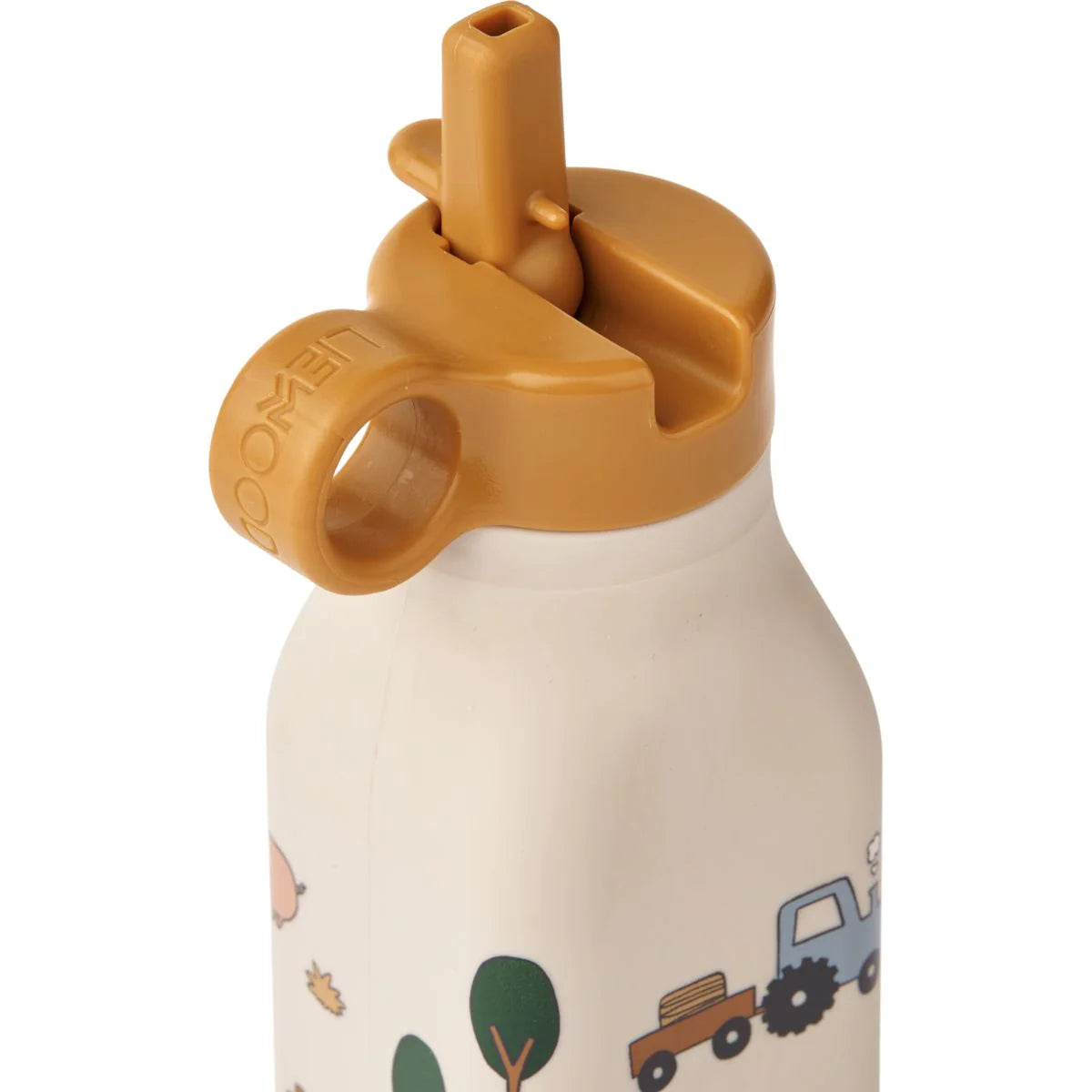 Liewood Beige Farm Animal Water Bottle (17cm)