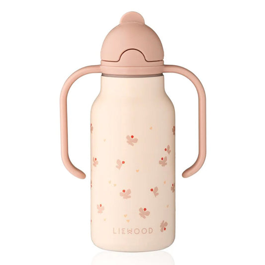 Kimmie Stahlwasserflasche, Schmetterling / Apfelblüte 250ml