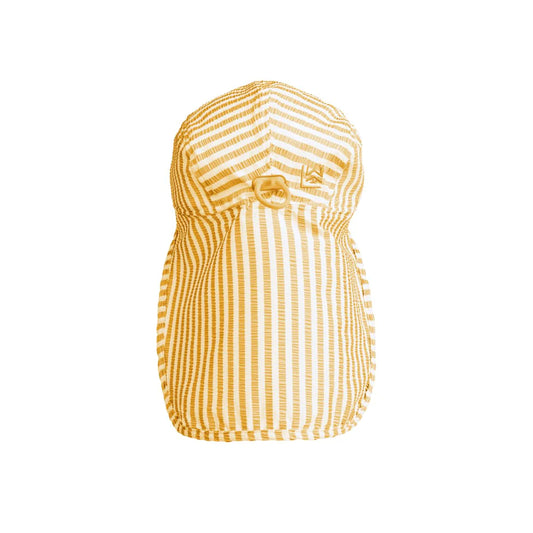 Lusio Seersucker Sun Hat ''Yellow Mellow Stripe''