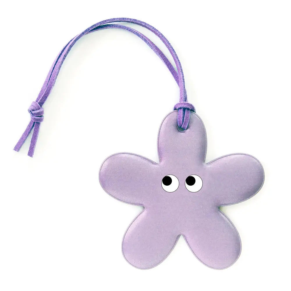 Reflective Bag Charm ''Lilac Flower''