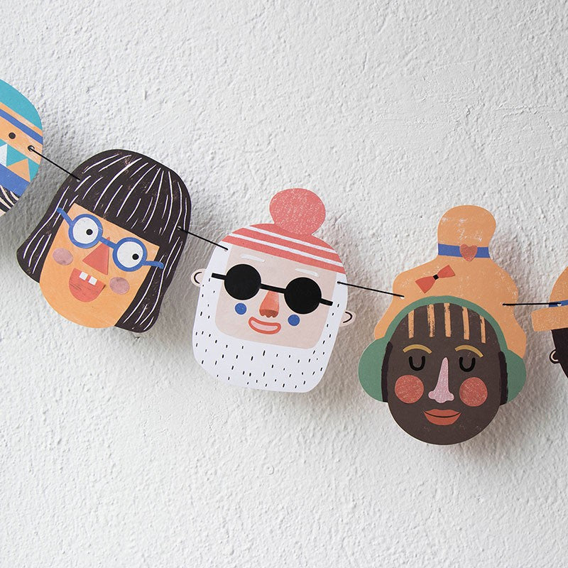 „Neue Freunde finden“ DIY Girlanden-Aktivität