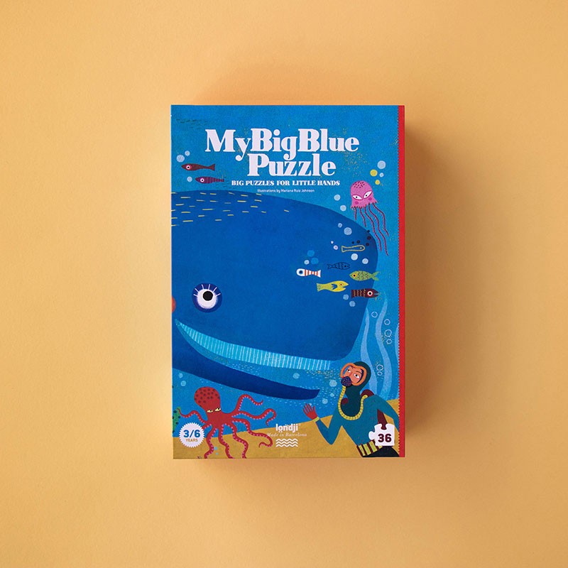 36-teiliges Puzzle „Mein großes blaues Puzzle“
