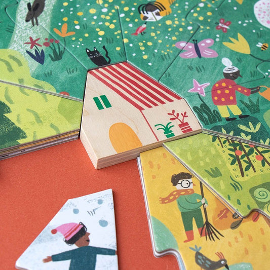 Londji 4-in-1 Puzzles, Ein Zuhause für die Natur