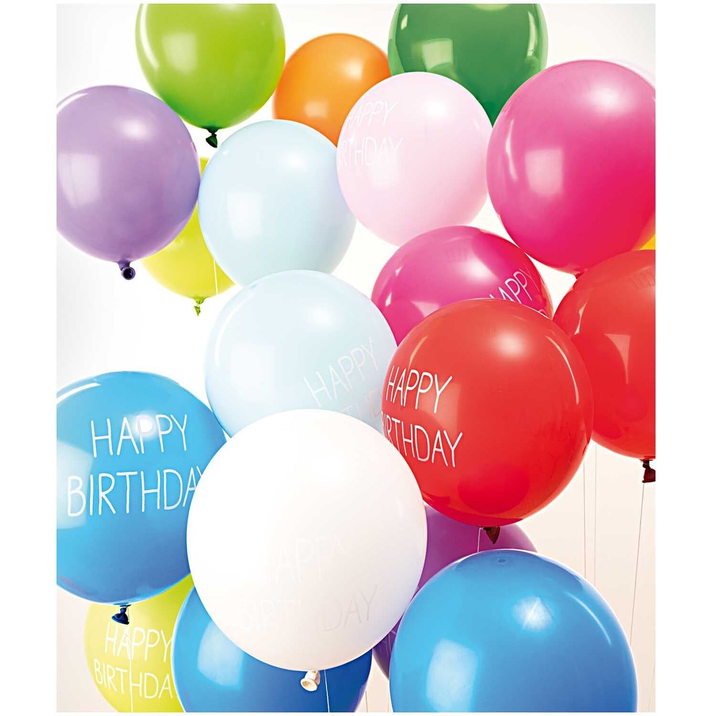 Balloons ''Happy Birthday'' 30cm, Set of 12