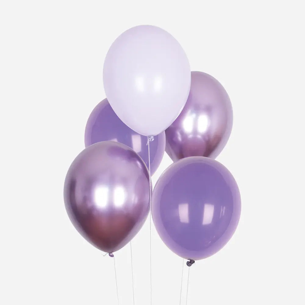 Latex Balloons, Set of 10 ''Lilac Mix''