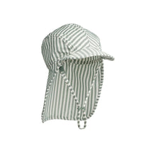 Load image into Gallery viewer, Lusio Seersucker Sun Hat &#39;&#39;Peppermint Stripe&#39;&#39;
