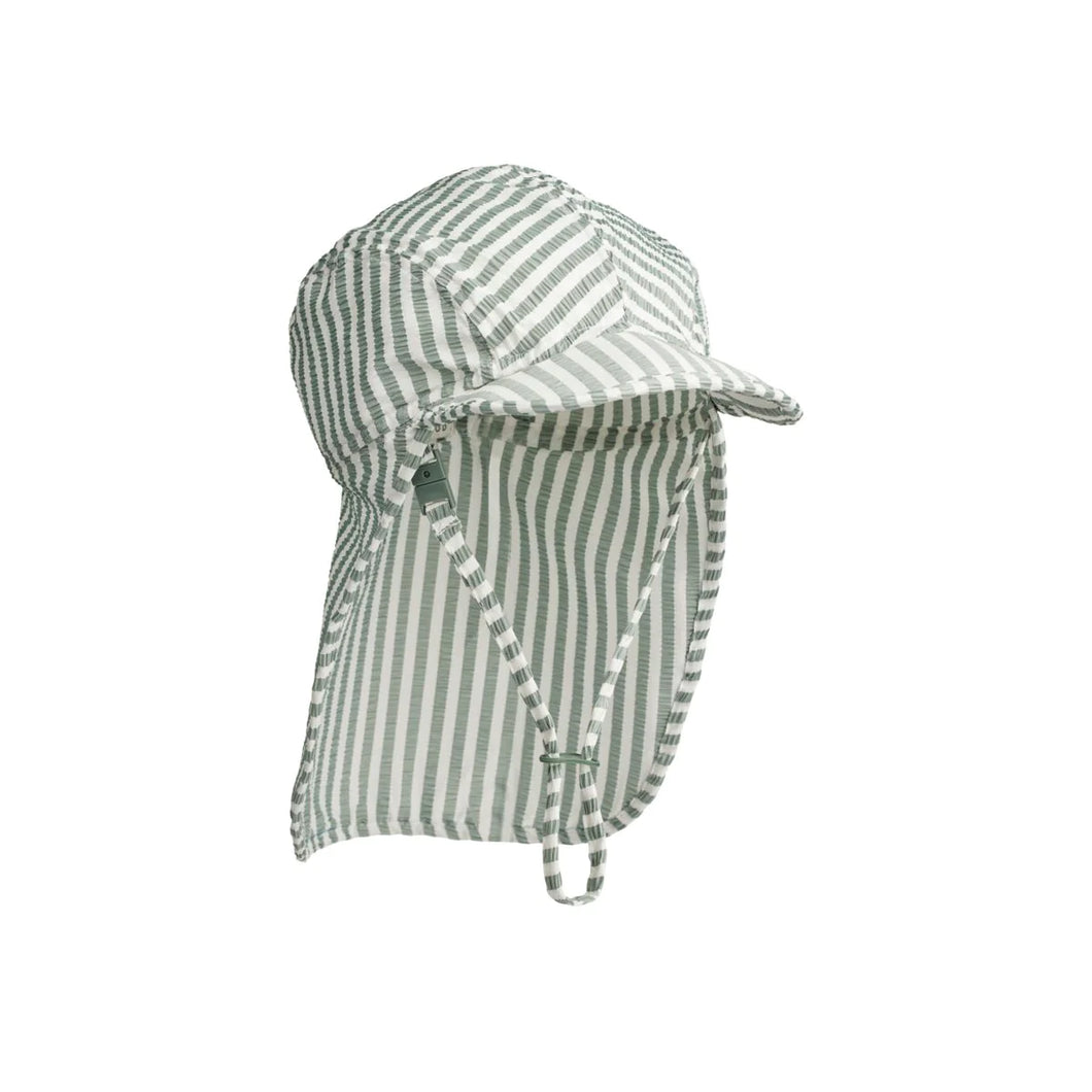 Lusio Seersucker Sun Hat ''Peppermint Stripe''
