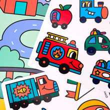 Load image into Gallery viewer, Montessori Stickers Set &#39;&#39;Vroom Vroom&#39;&#39;
