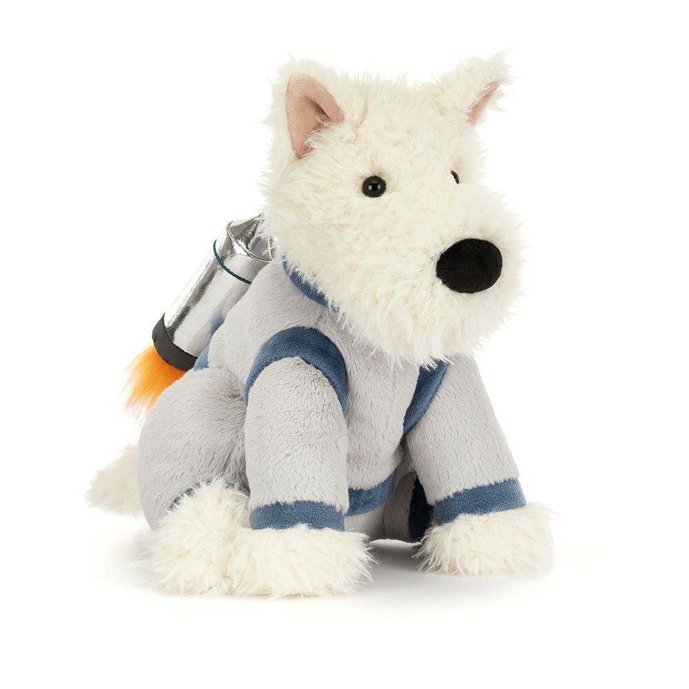 Jellycat Munro Scottie Dog Space Outfit, Soft Toy