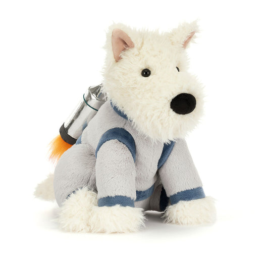 Jellycat Munro Scottie Dog Space Outfit, Soft Toy