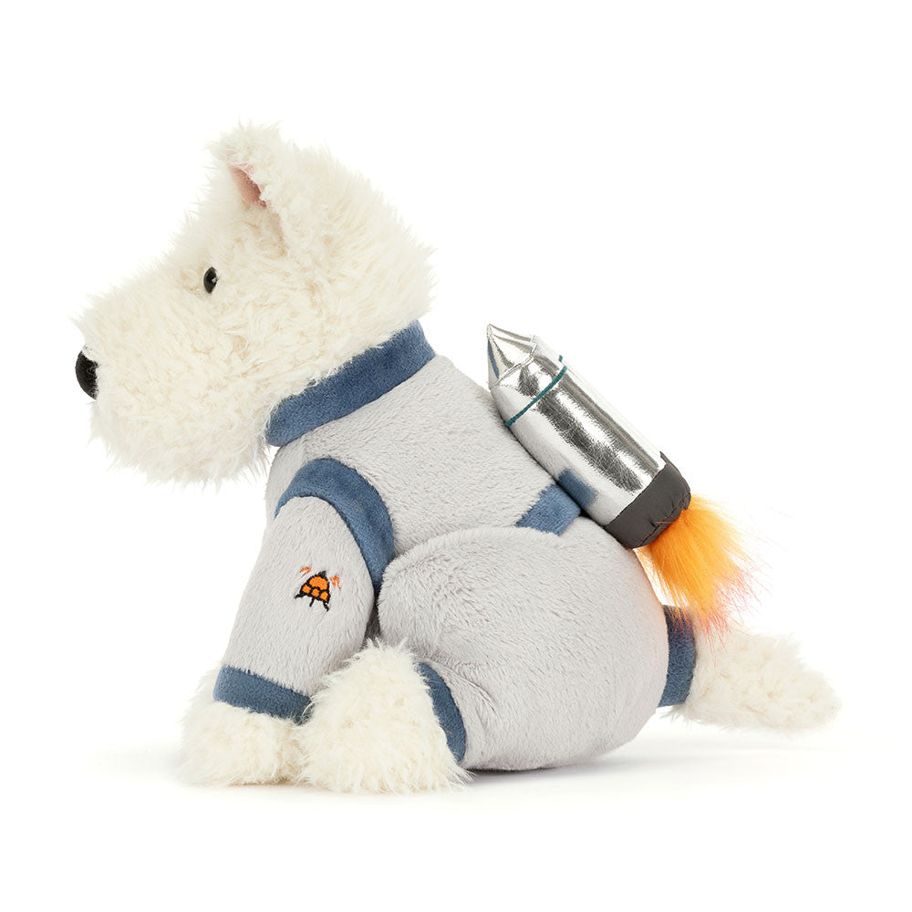 Jellycat Munro Scottie Dog Space Outfit, Soft Toy