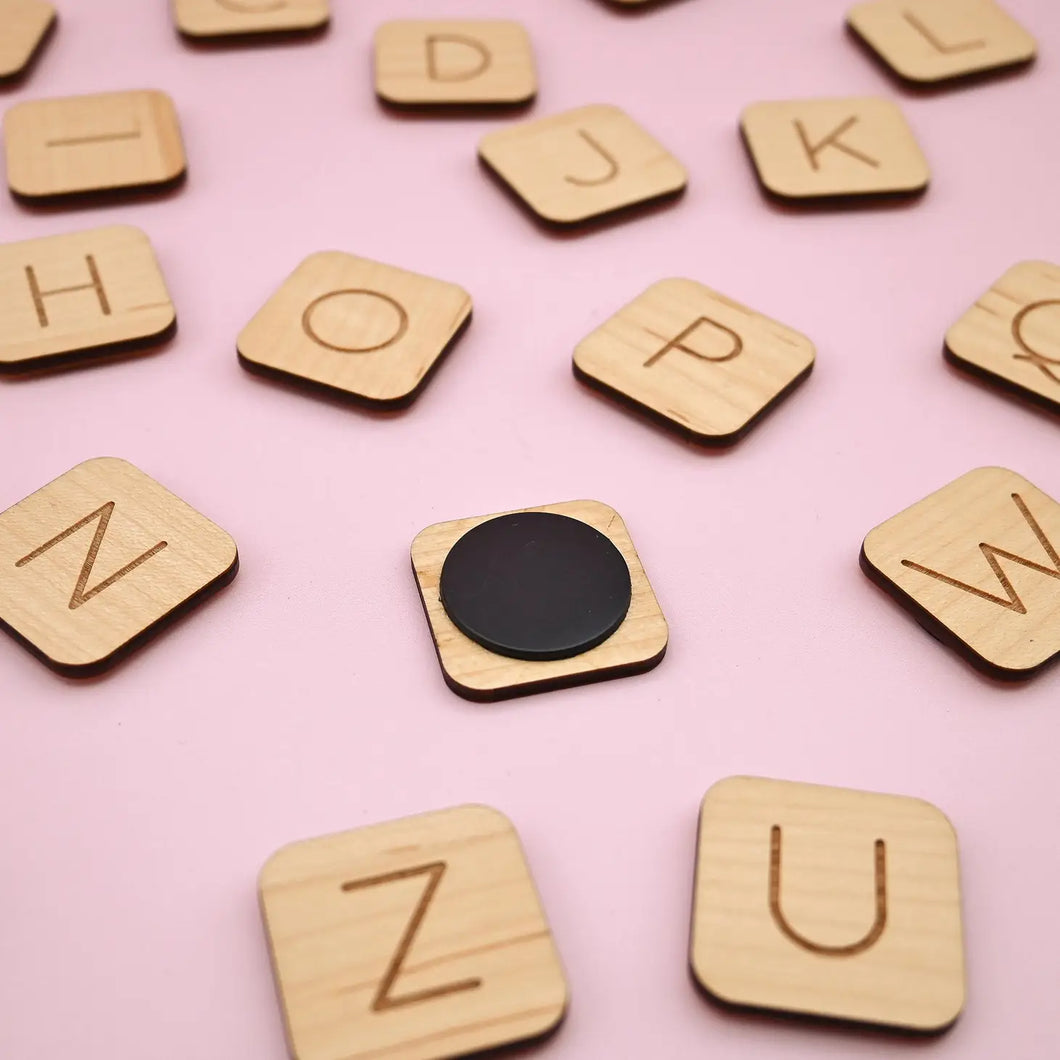 Magnetic Letters Set ''Wood''